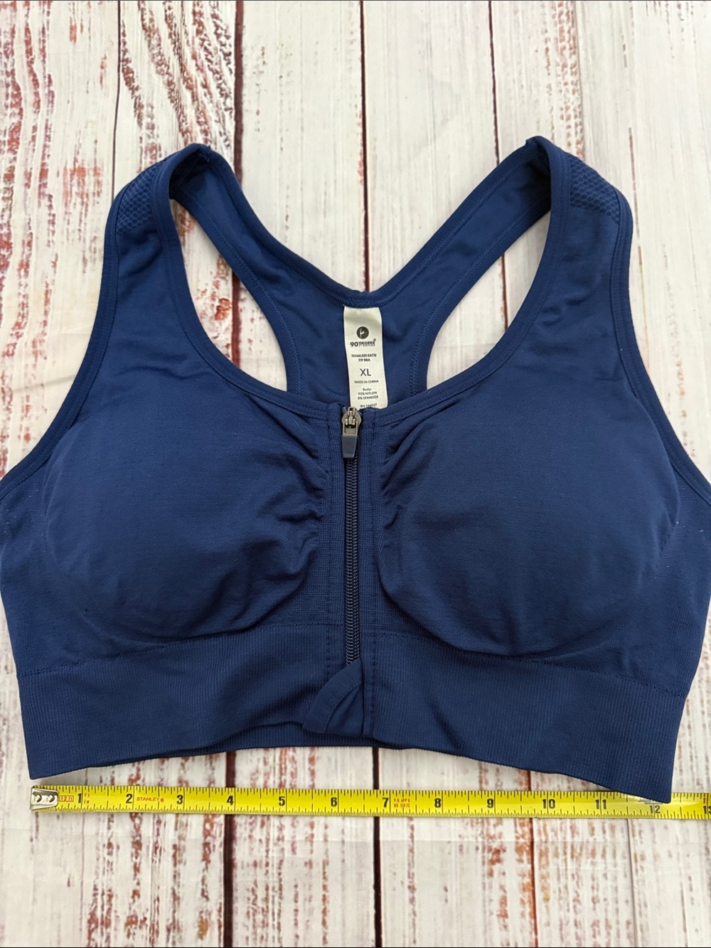 90 Degree By Reflex Front-Zip Racerback Sports Bra XL Bundle - Picture 7 of 14